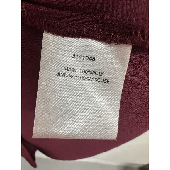 Style Stalke Womens Small Red Blouse Cut Out Poly Viscose See Through Sleeves - Picture 3 of 7